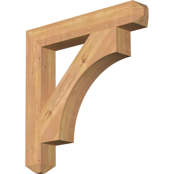 Ekena Millwork Westlake Craftsman Smooth Bracket, Western Red Cedar, 3 1/2"W x 24"D x 24"H BKT04X24X24WTL04SWR - main